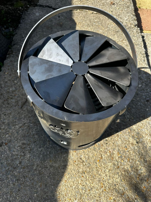 Charcoal Bucket and Fan